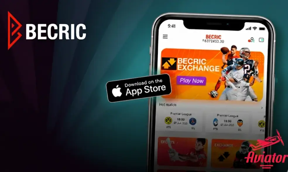 A guide showing the steps to download the Becric app specifically for playing the Aviator game