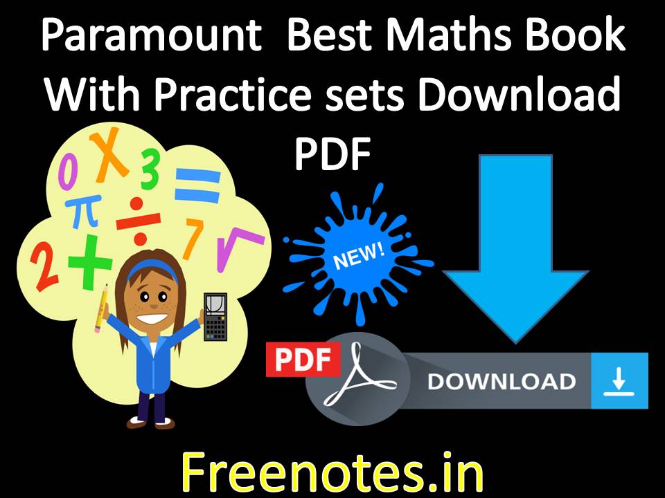 Paramount Best Maths Book With Practice sets