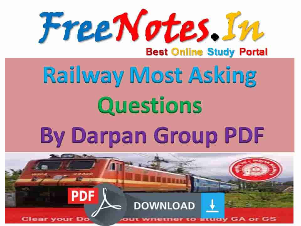 Railway Asking Questions Darpan Group PDF