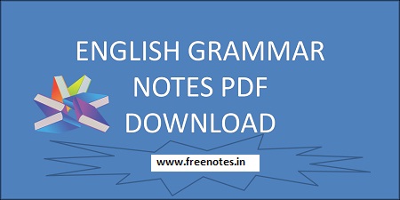 English Grammar Hand Written PDF Notes Download