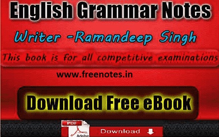 English Grammar Notes Exams Book PDF Download