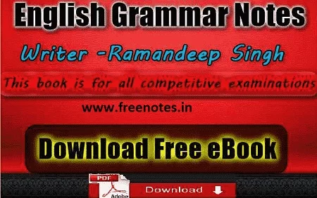 English Grammar Notes Exams Book PDF Download