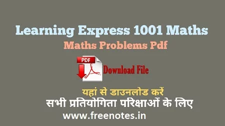 Learning Express 1001 Maths Problems PDF Download