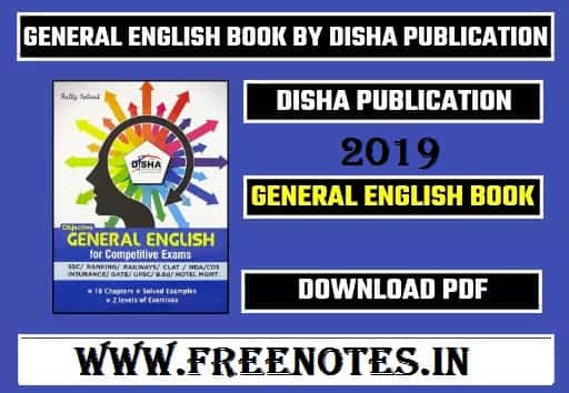 General English Grammar 2019 PDF By Disha Publication