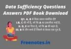 Data Sufficiency Questions Answers PDF Book Download