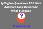 Syllogism Questions PDF With Answers Book Download