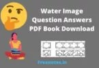 Water Image Question Answers PDF Book Download