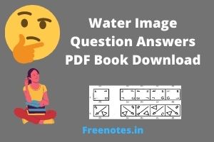 Water Image Question Answers PDF Book Download