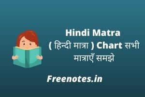 Hindi Matra ( हिन्दी मात्रा ) Chart सभी मात्राएँ समझे