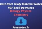 Best Neet Study Material Notes PDF Book Download