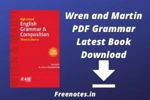 Wren and Martin PDF Grammar Latest Book Download