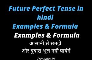 Future Perfect Tense in hindi Examples & Formula