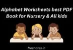 Alphabet Worksheets best PDF Book for Nursery & All kids